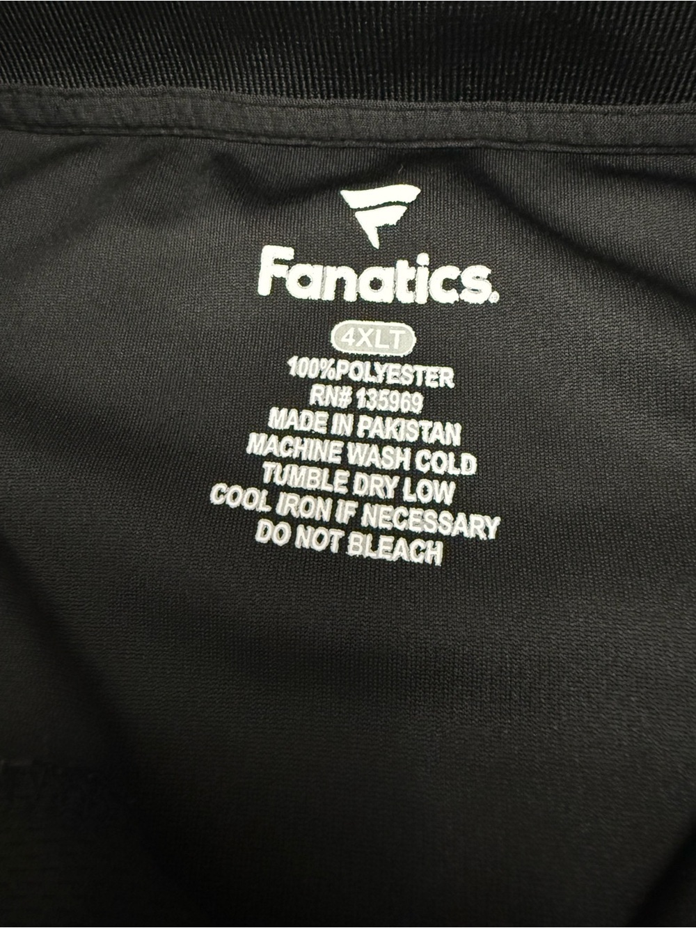 Fanatics New Orleans Saints Polo 4XLT Black NFL Performance Shirt - Picture 5 of 6